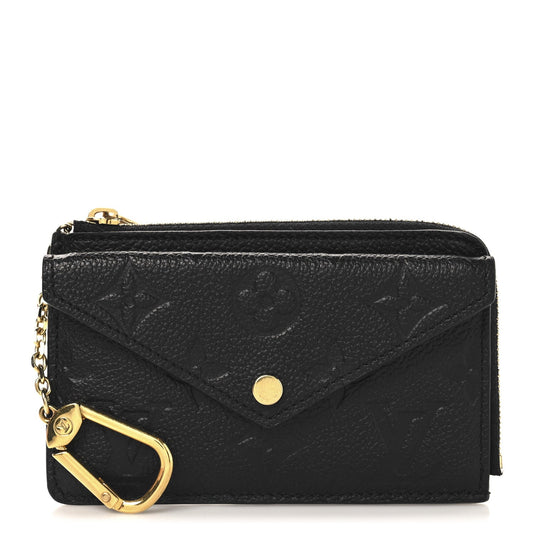 Louis Vuitton Empreinte Recto Verso Card Holder Black