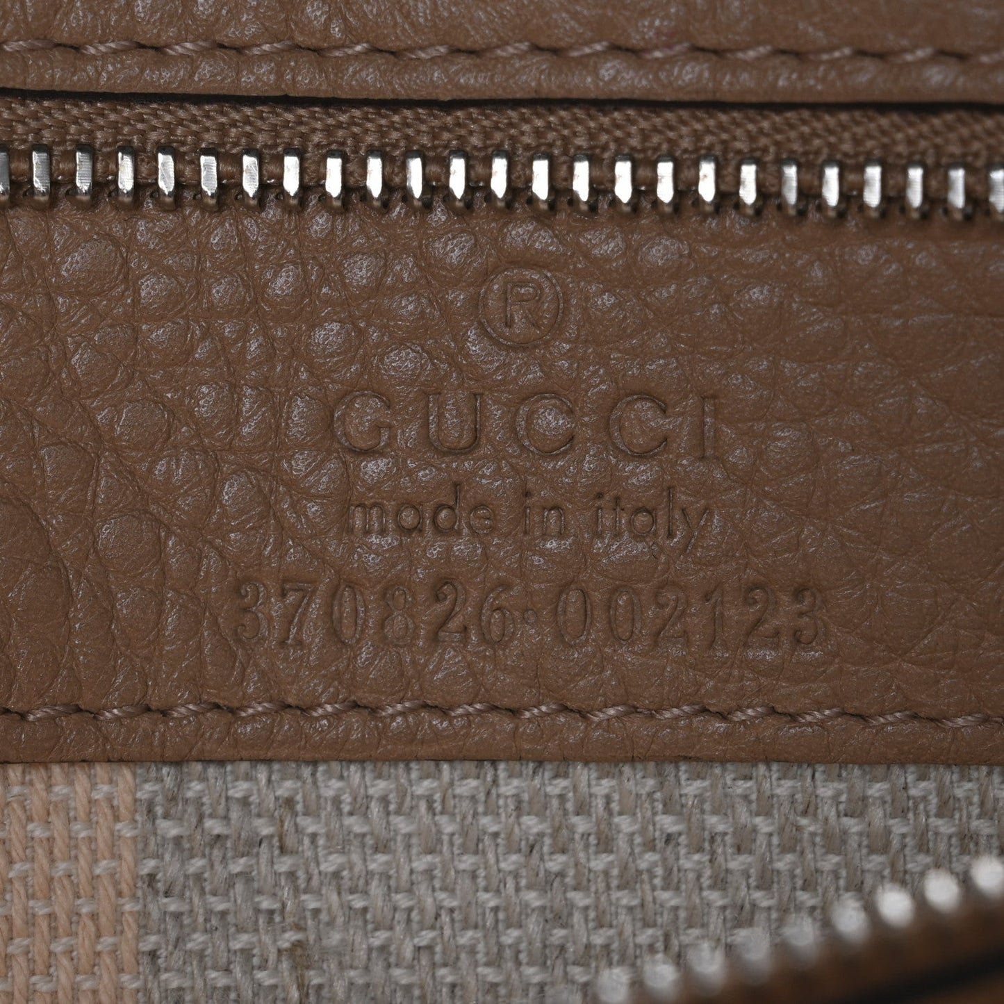 Gucci Cellarius Calfskin Medium Bamboo Daily Flap Shoulder Bag Camelia