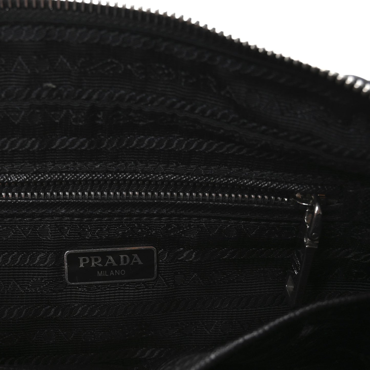 Prada Nylon Tessuto Impuntu Quilted Bandoliera Crossbody Bag Black