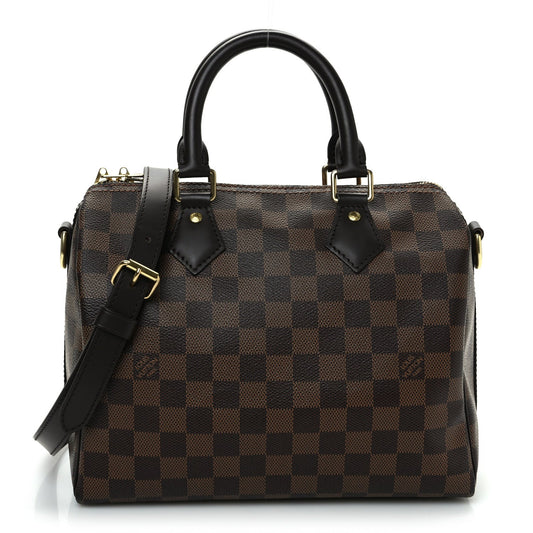 Louis Vuitton Damier Ebene Speedy Bandouliere 25