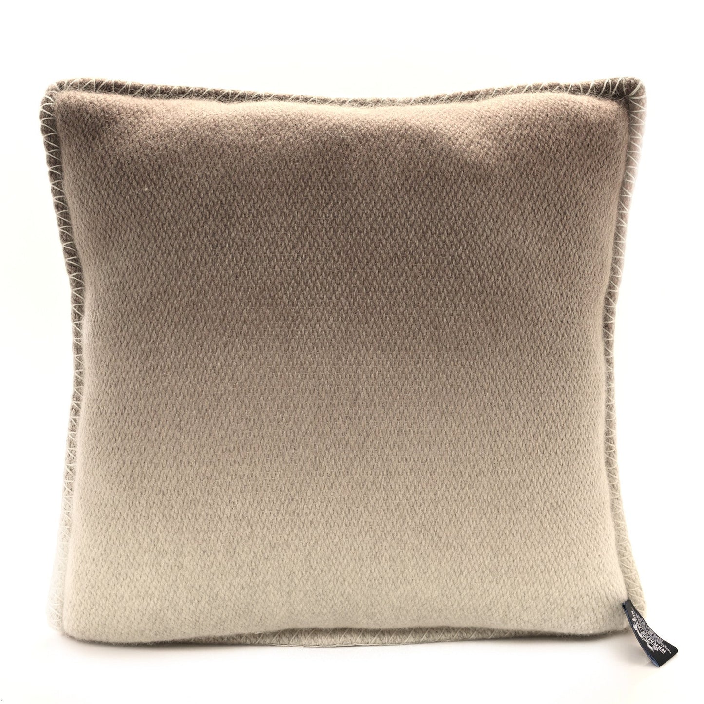 Hermes Tibetan Yak Yack'n'Dye Pillow PM Ecru Gris Fonce