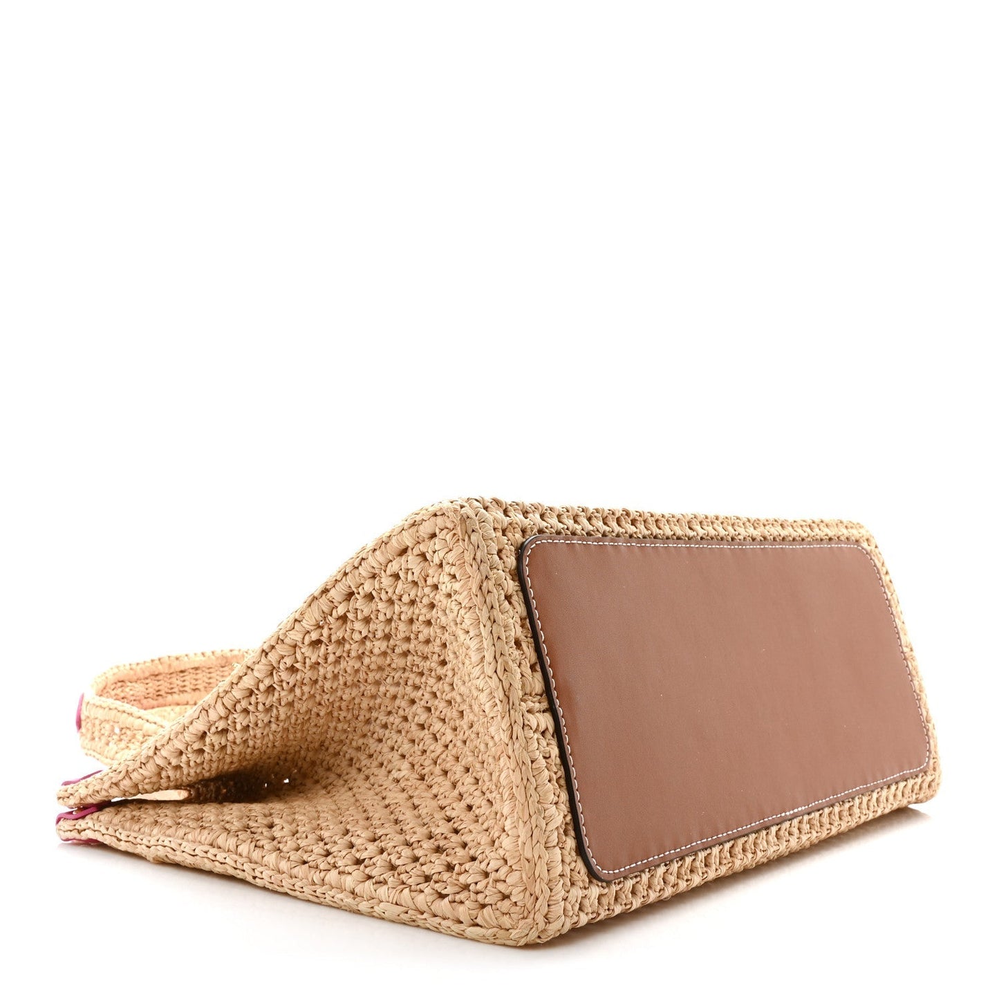 Louis Vuitton Raffia Calfskin Monaco OnTheGo MM Rose