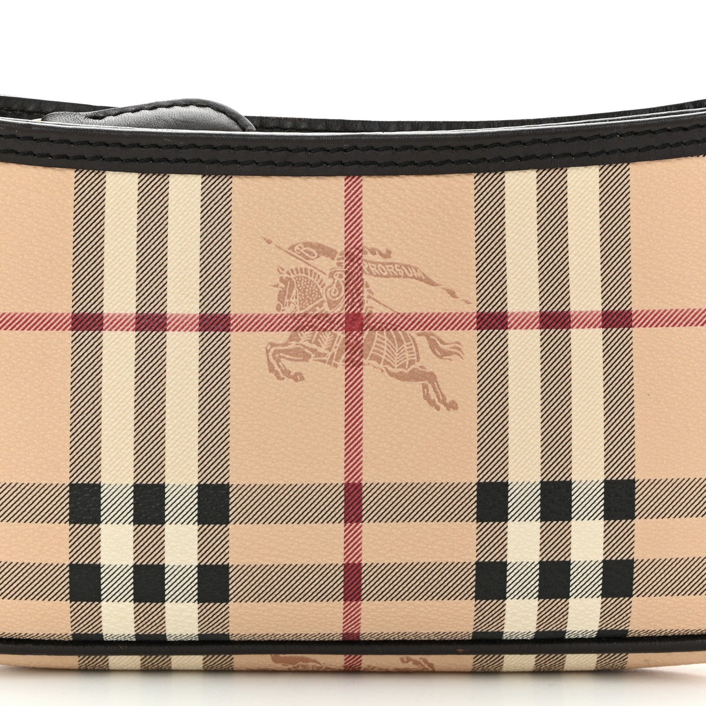 Burberry Haymarket Check Sling Bag Chocolate