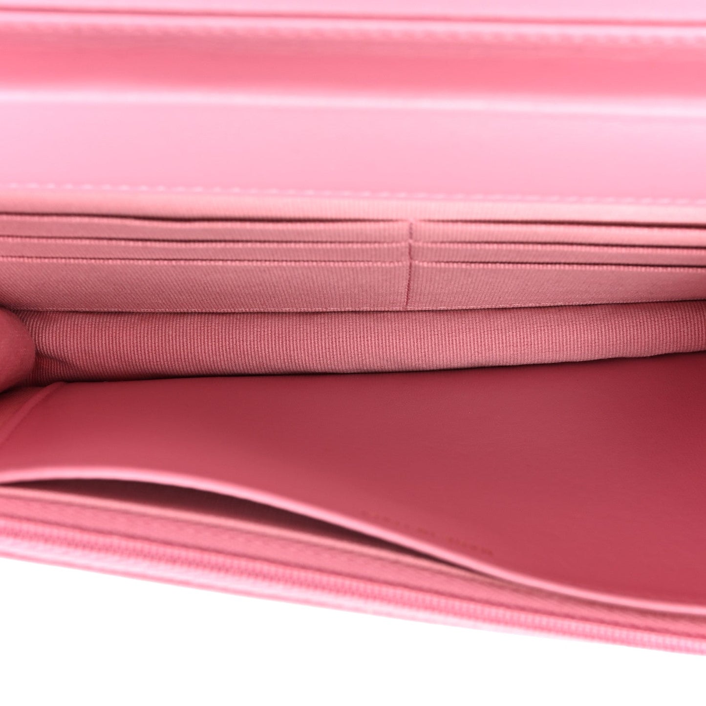 Chanel Tweed Quilted Wallet On Chain WOC Pink