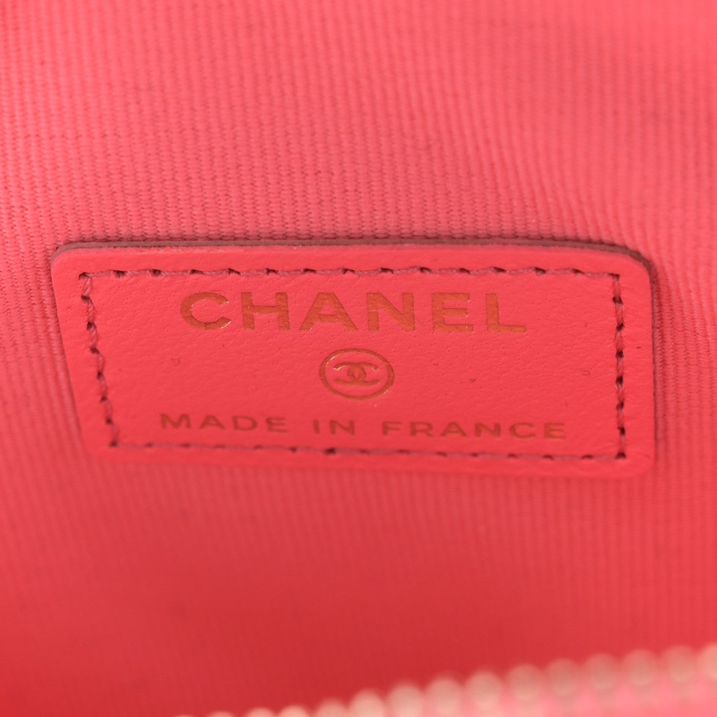 Chanel Lambskin Quilted CC In Love Heart Clutch With Chain Pink
