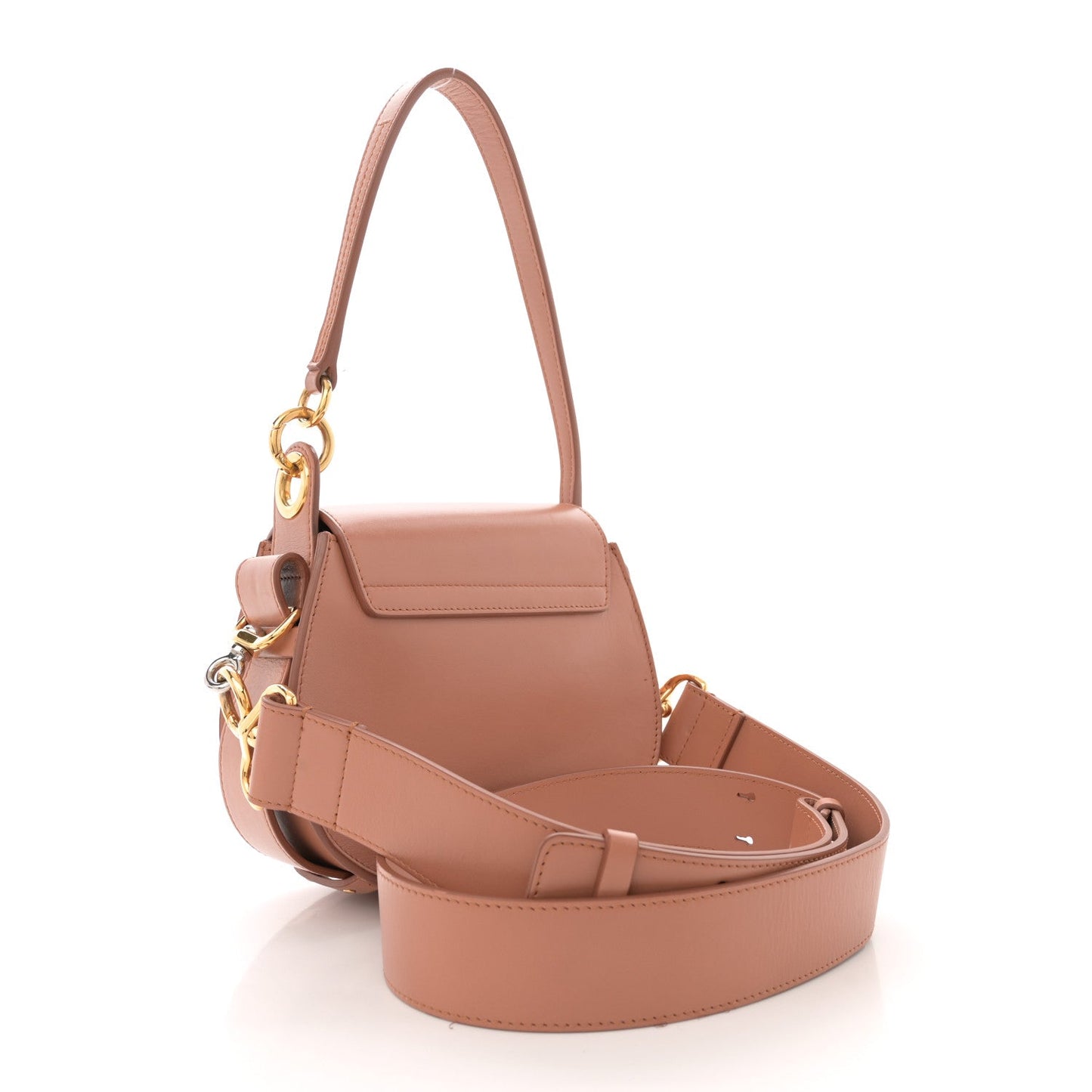 Chloe Calfskin Small Tess Bag Muted Brown