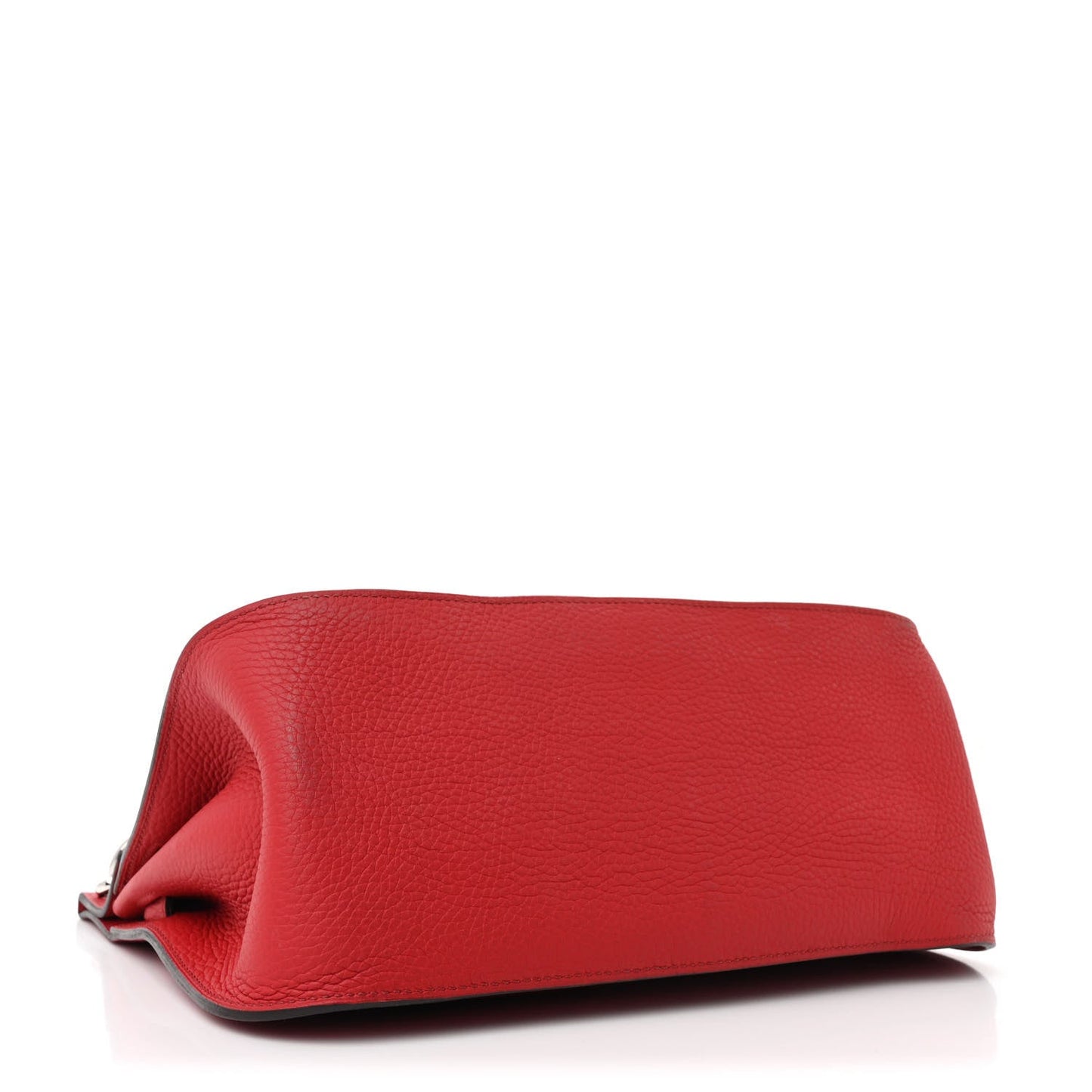 Hermes Taurillon Clemence Bi-Color Jypsiere 28 Rouge H Rouge Casaque