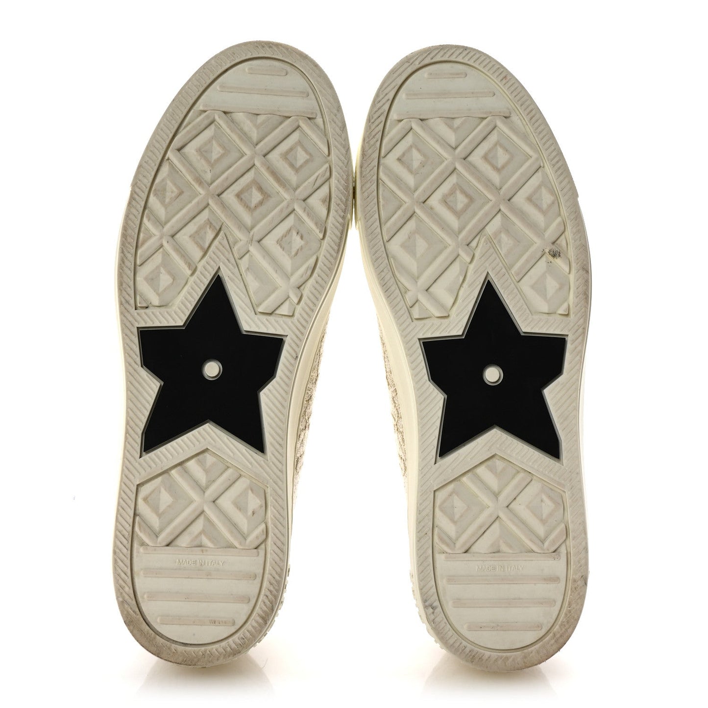 Christian Dior Canvas Embroidered Jardin D'Hiver Womens Walk'N'Dior Low Top Sneakers 40 White Gold