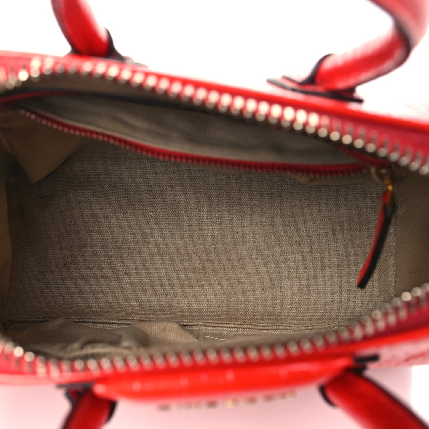 Givenchy Calfskin Crocodile Embossed Mini Antigona Red
