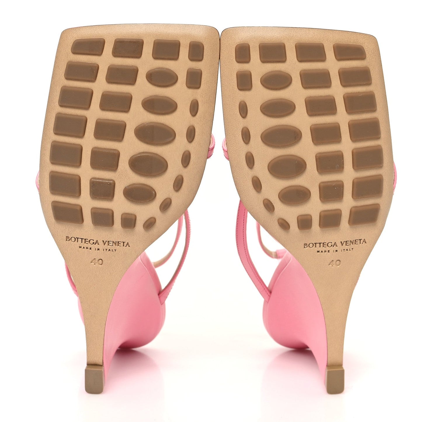 Bottega Veneta Lambskin Stretch Lounge Wedge Sandals 40 Ribbon