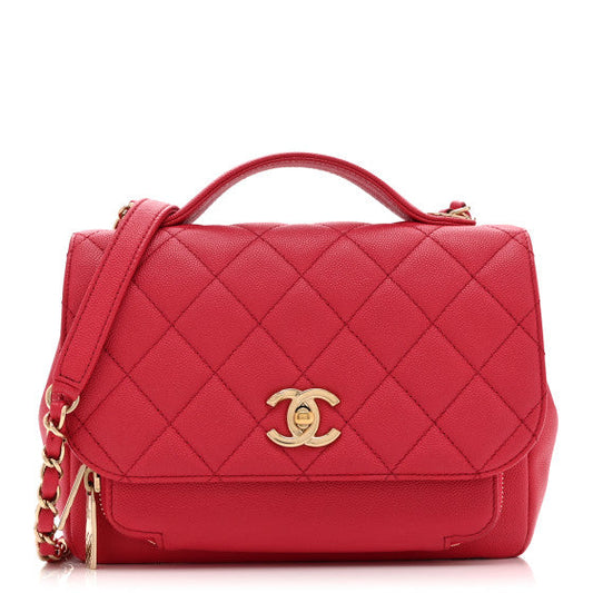 Chanel Caviar Quilted Medium Business Affinity Flap Red