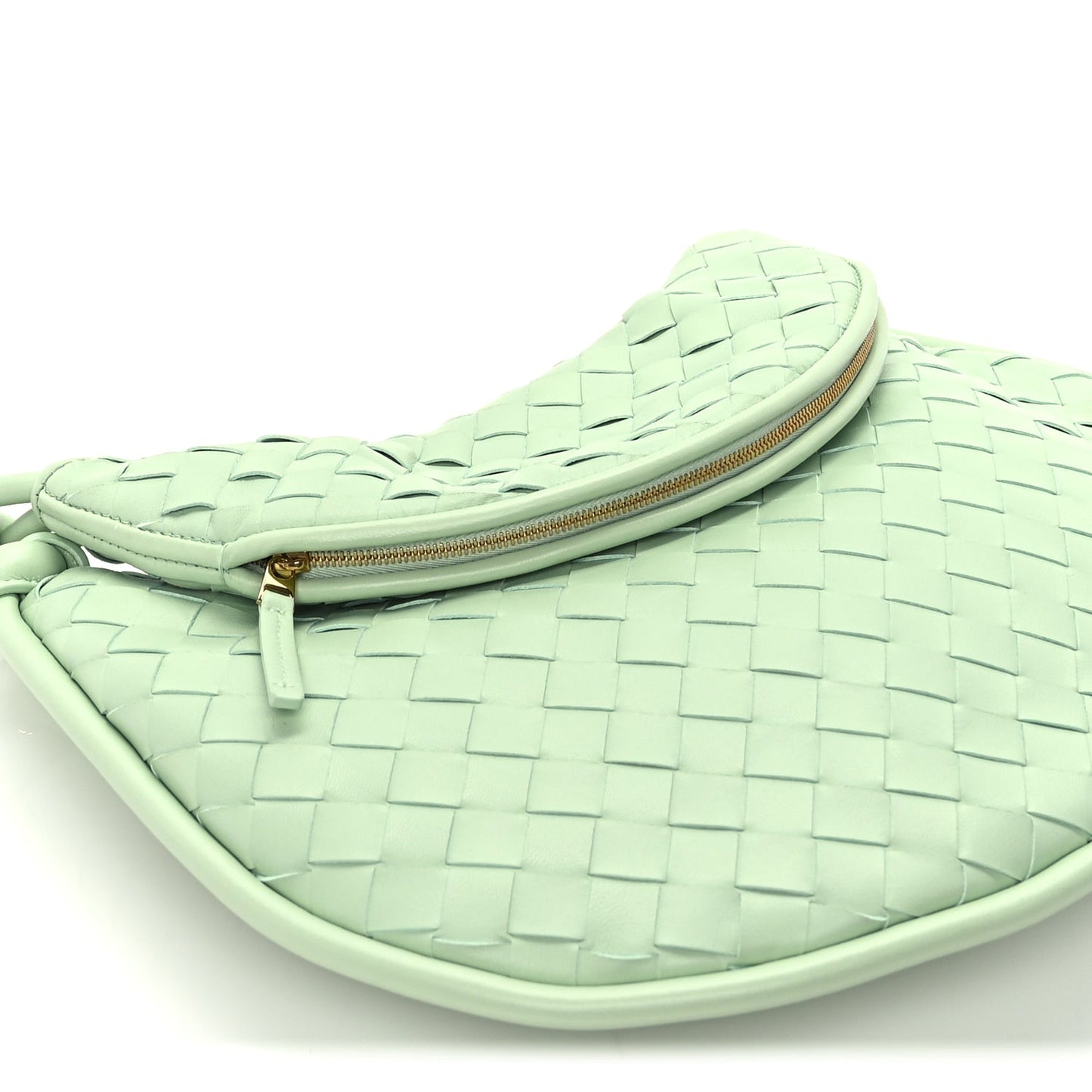 Bottega Veneta Nappa Intrecciato Medium Gemelli Fresh Mint