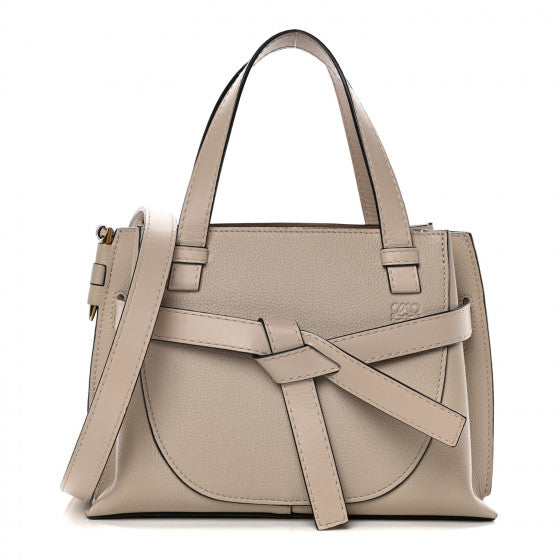 Loewe Calfskin Mini Gate Tote Light Oat
