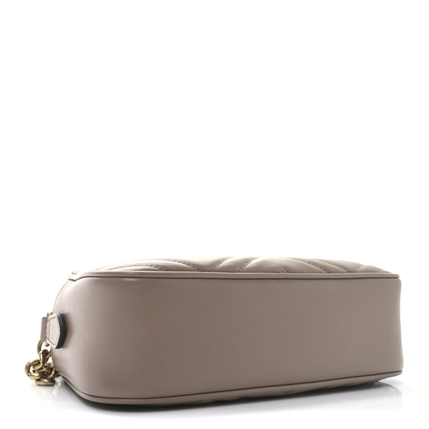 Gucci Calfskin Matelasse Small GG Marmont Chain Shoulder Bag Porcelain Rose