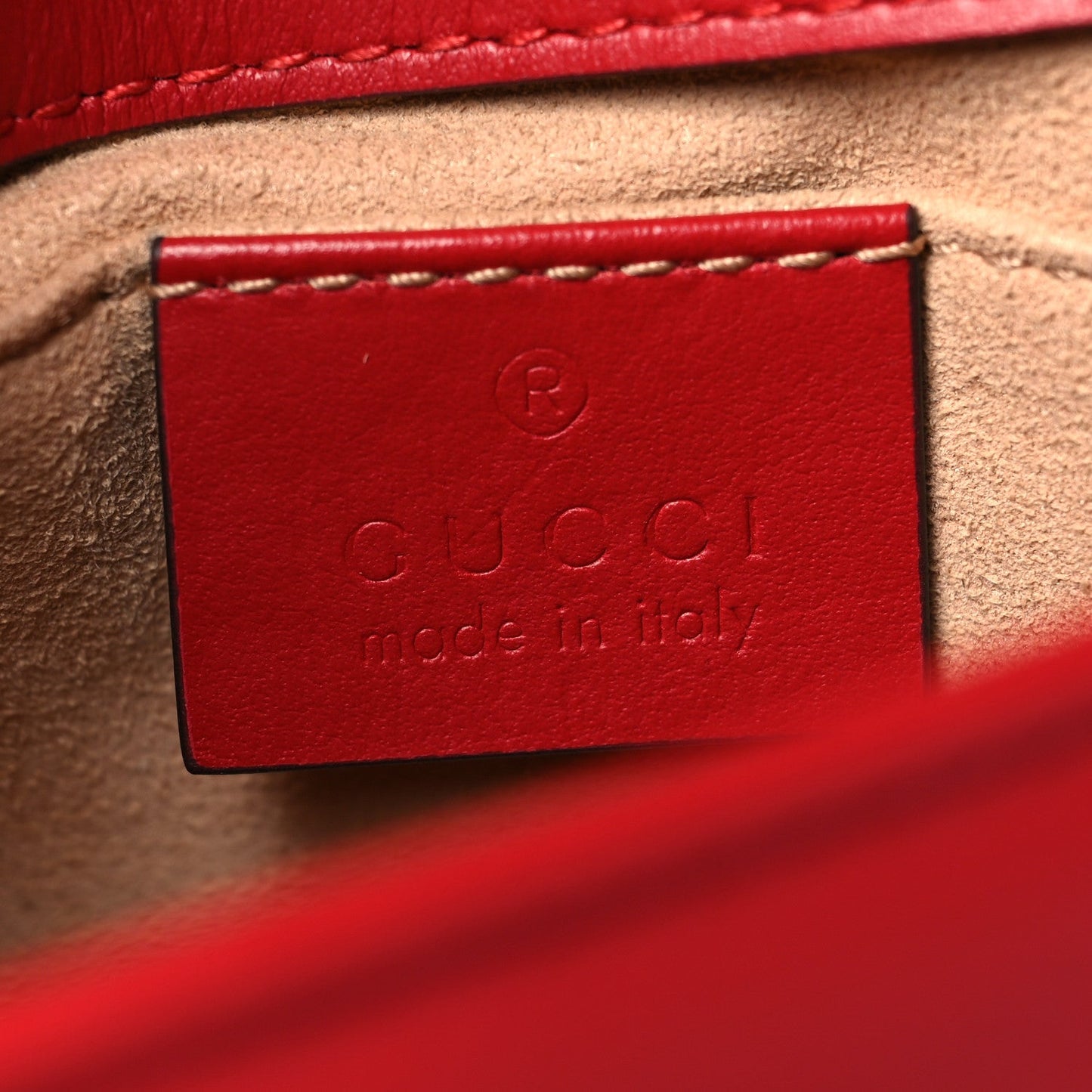 Gucci Calfskin Matelasse Mini GG Marmont Shoulder Bag Hibiscus Red
