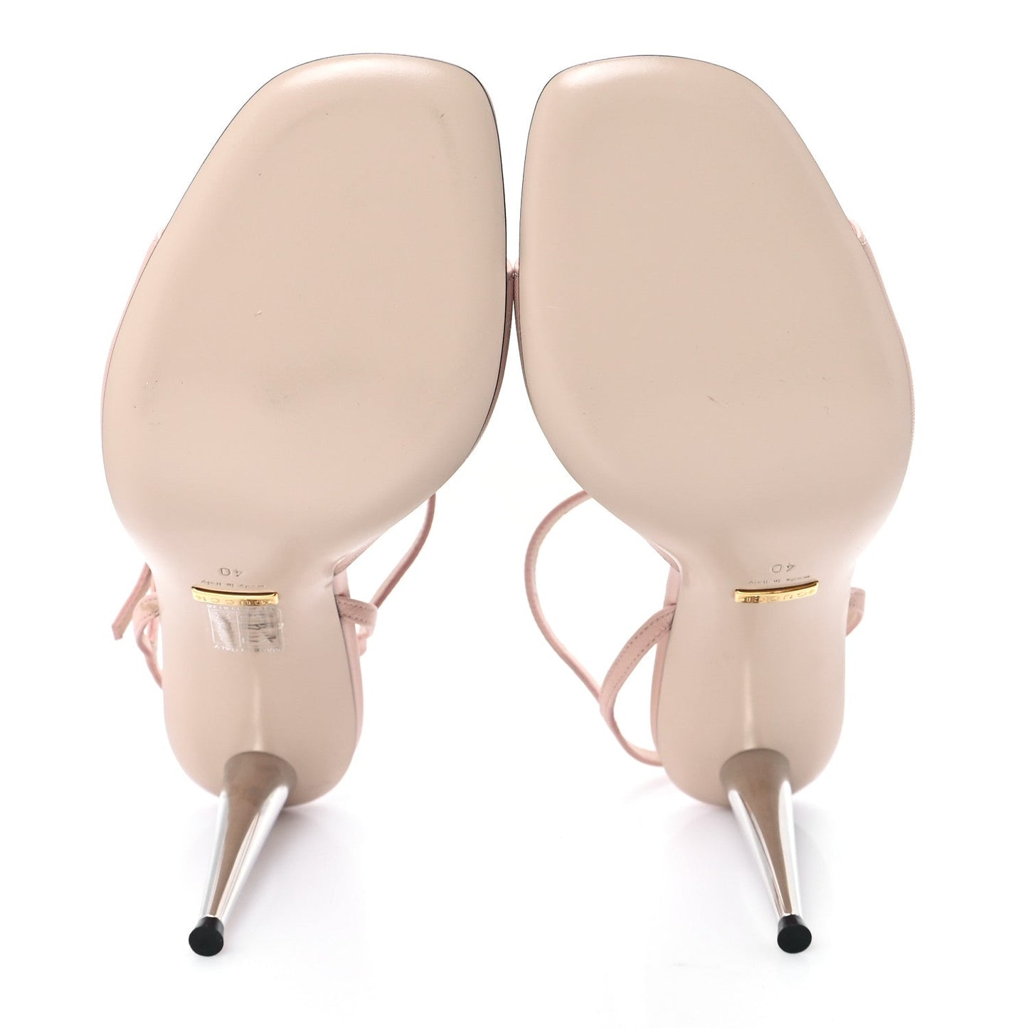 Gucci Malaga Kid Blondie 85mm Slingback Sandals 40 Perfect Pink