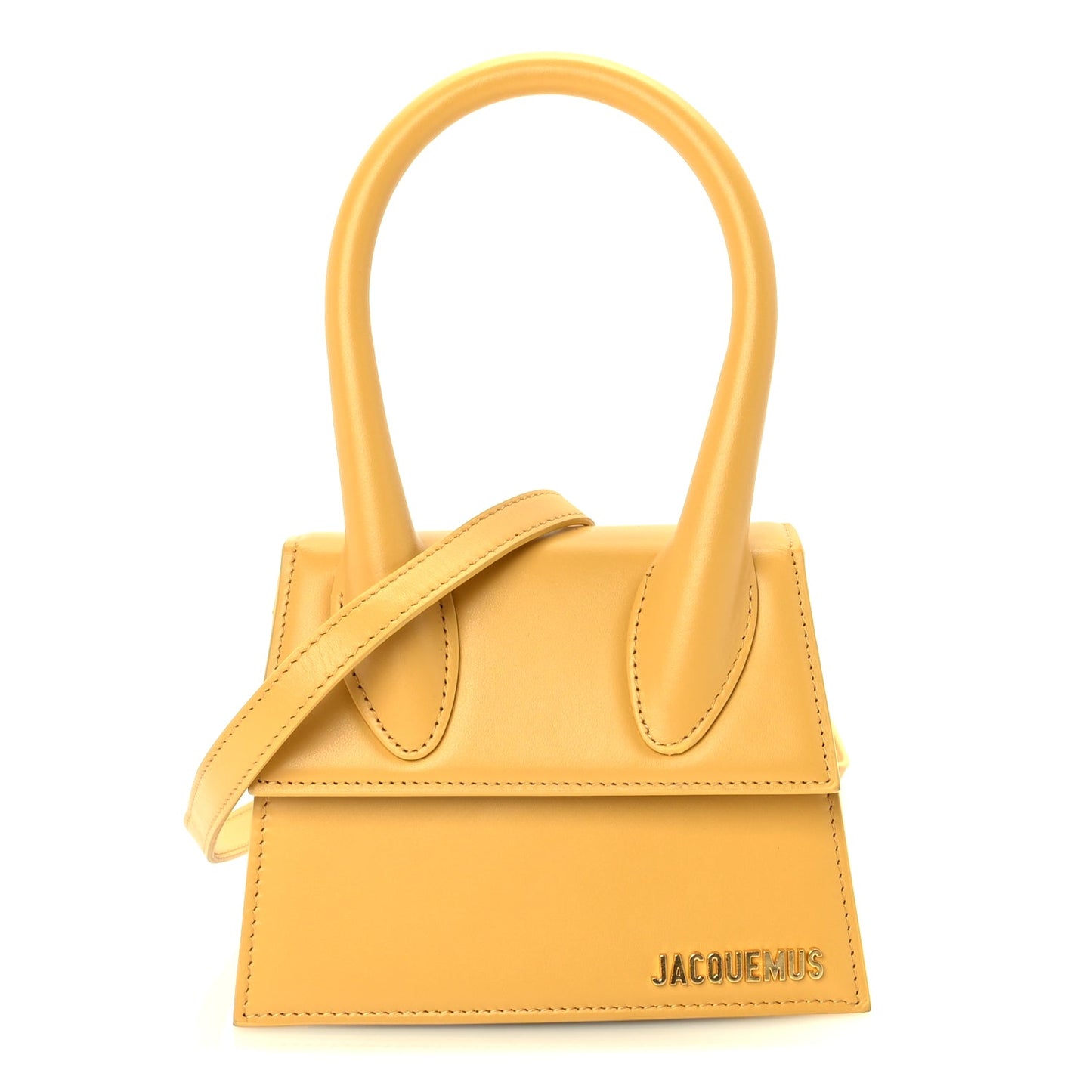 Jacquemus Smooth Calfskin Le Chiquito Moyen  Yellow