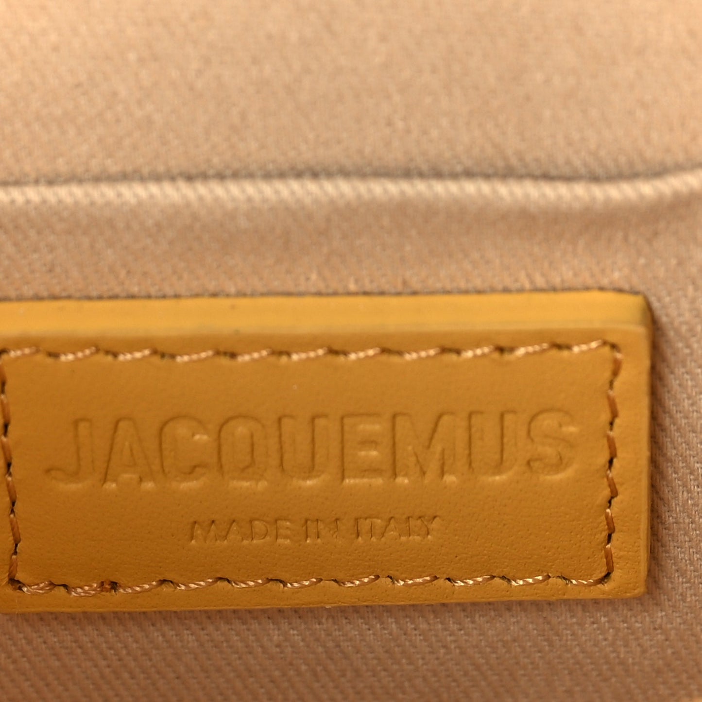 Jacquemus Smooth Calfskin Le Chiquito Moyen  Yellow