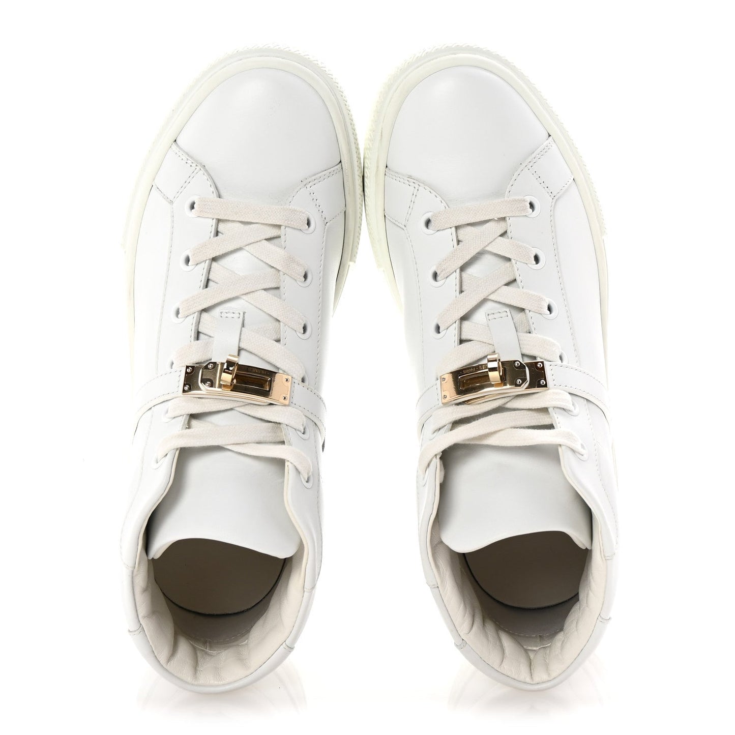 Hermes Calfskin Daydream Sneakers 38.5 White