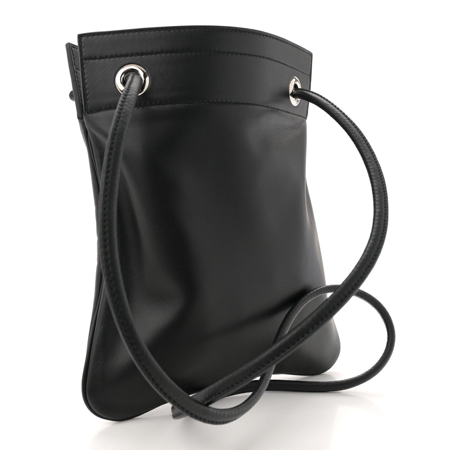 Hermes Milo Lambskin Swift Mini Aline Black