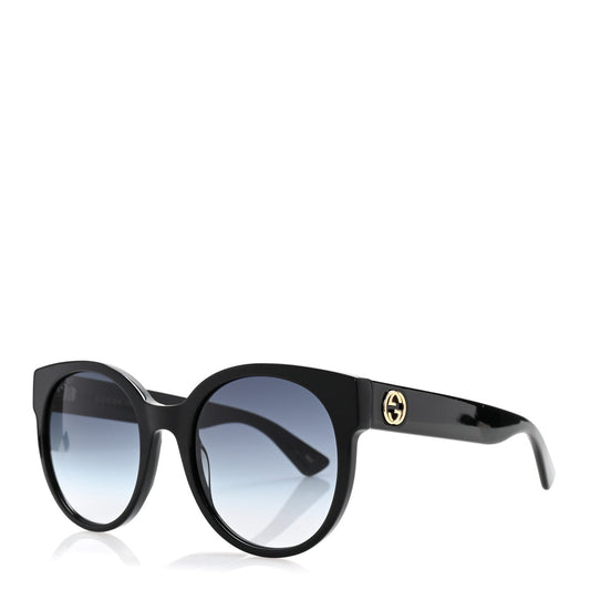 Gucci Acetate Round Sunglasses GG0035SN Black