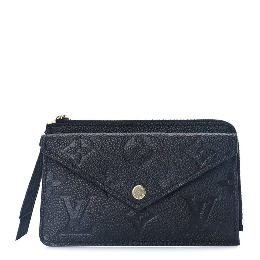 Louis Vuitton Empreinte Recto Verso Card Holder  Black