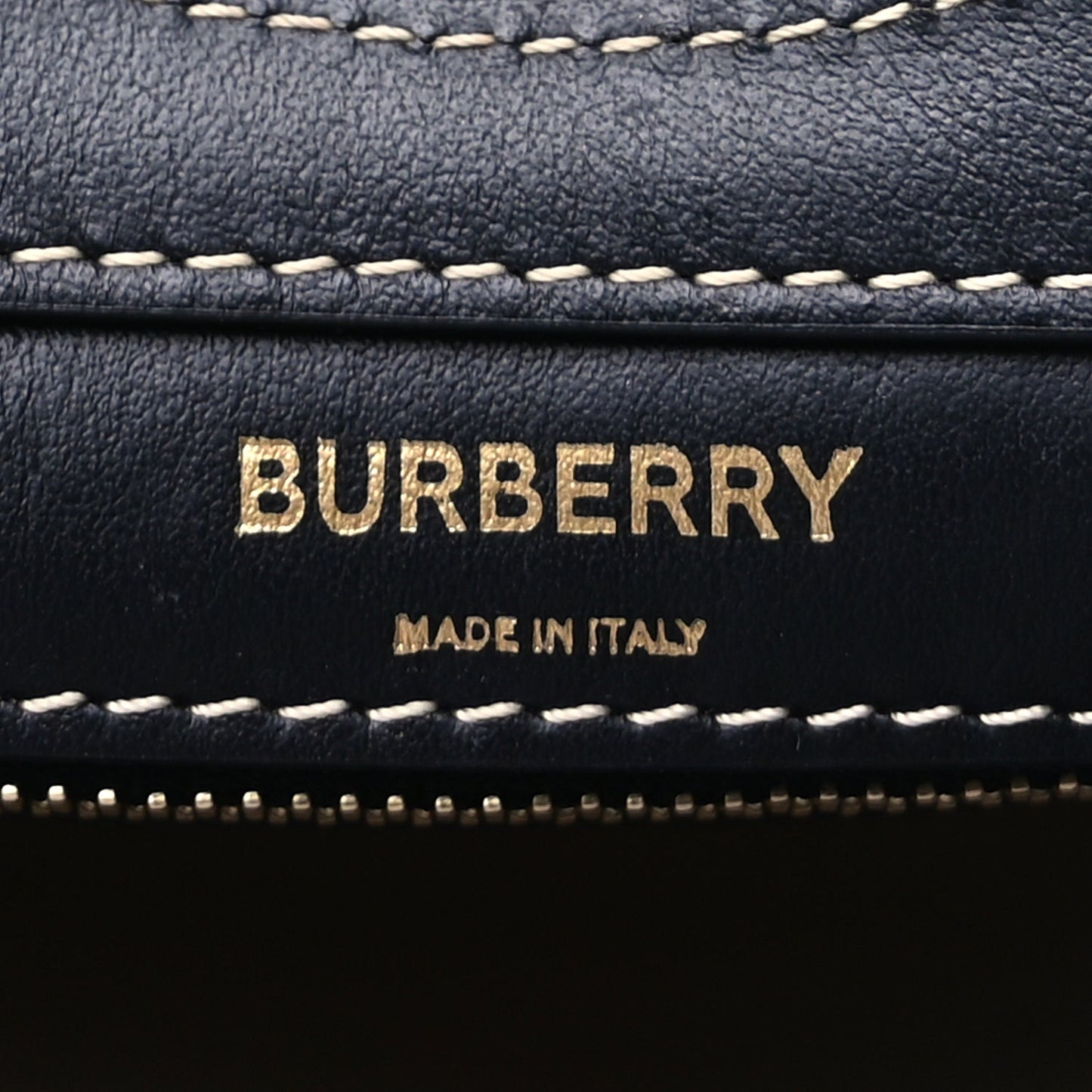 Burberry Smooth Calfskin Canvas Two Tone Mini Pocket Bag Natural Malt Brown