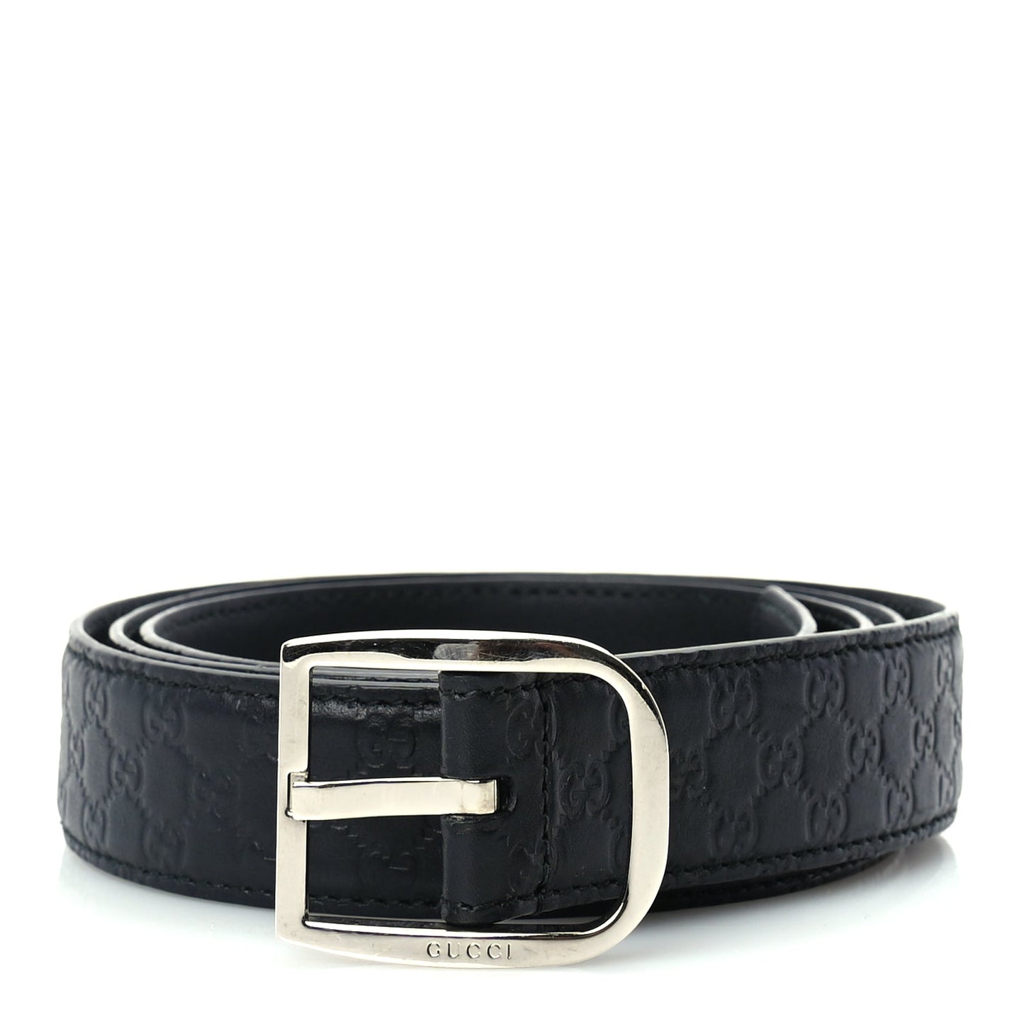 Gucci Guccissima Belt 105 42  Black
