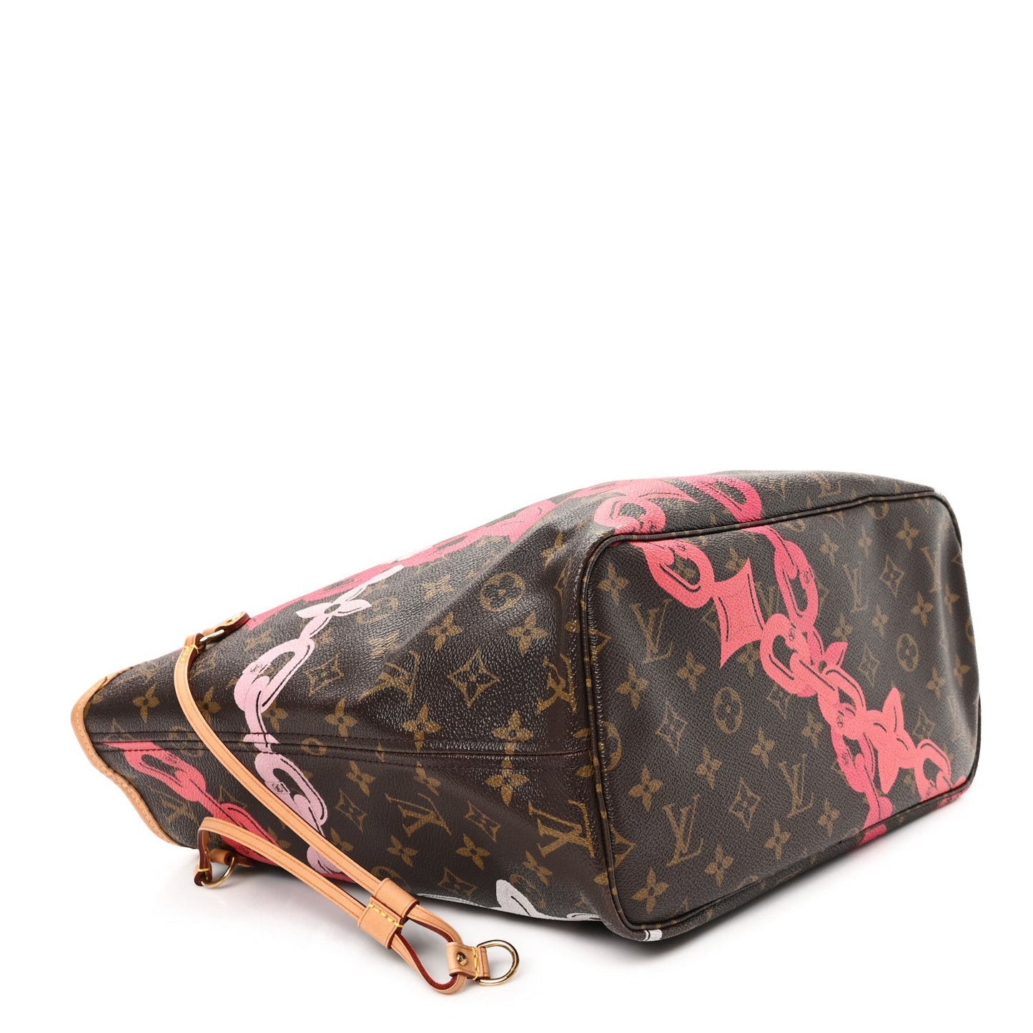 Louis Vuitton Monogram Bay Neverfull MM Rose Ballerine Poppy