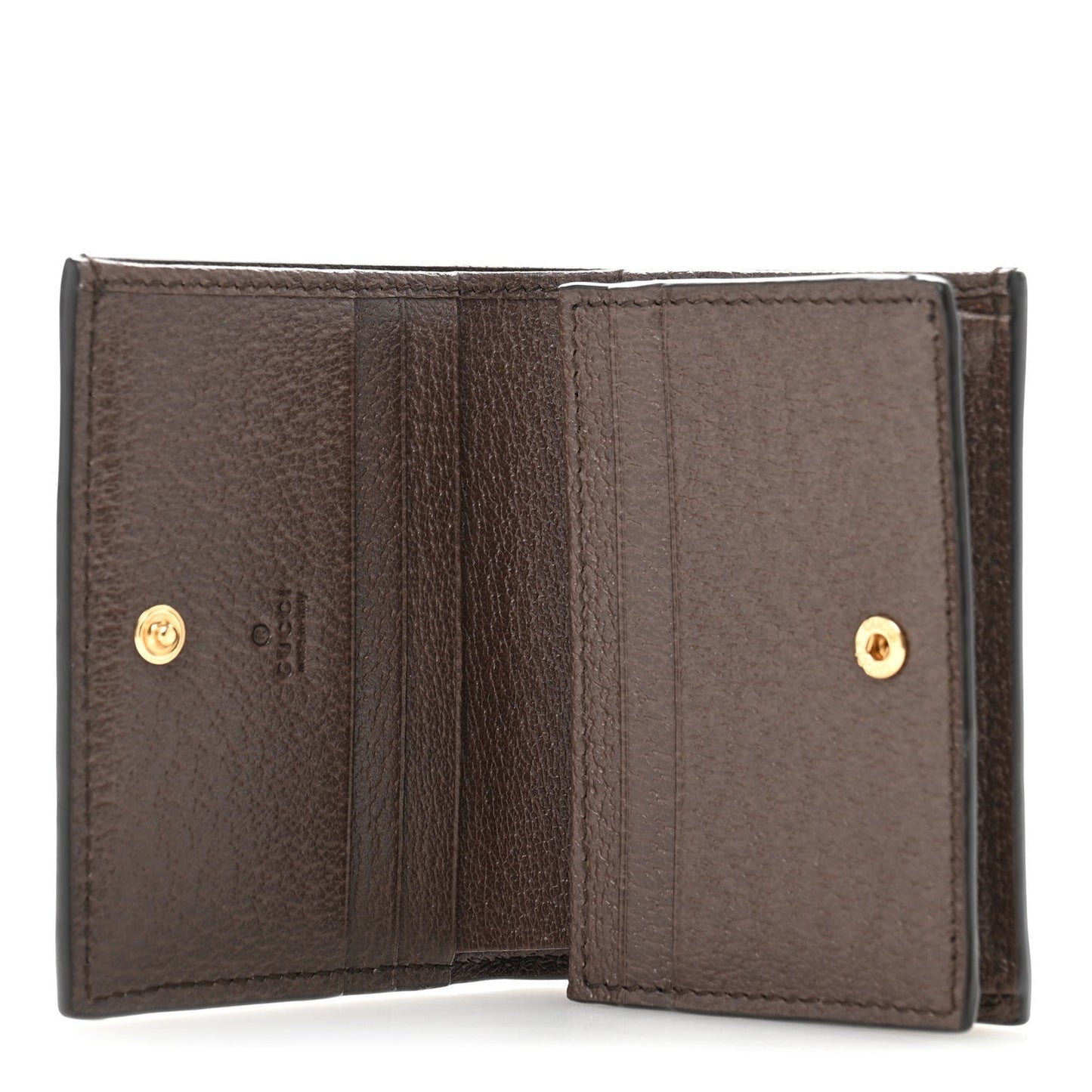 Gucci GG Supreme Monogram Web Ophidia Card Case Beige New Acero