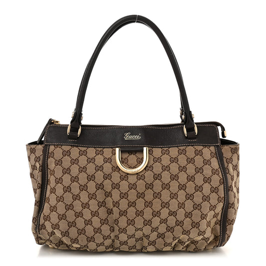 Gucci Monogram D Gold Tote Dark Brown d Gold Tote Dark Brown