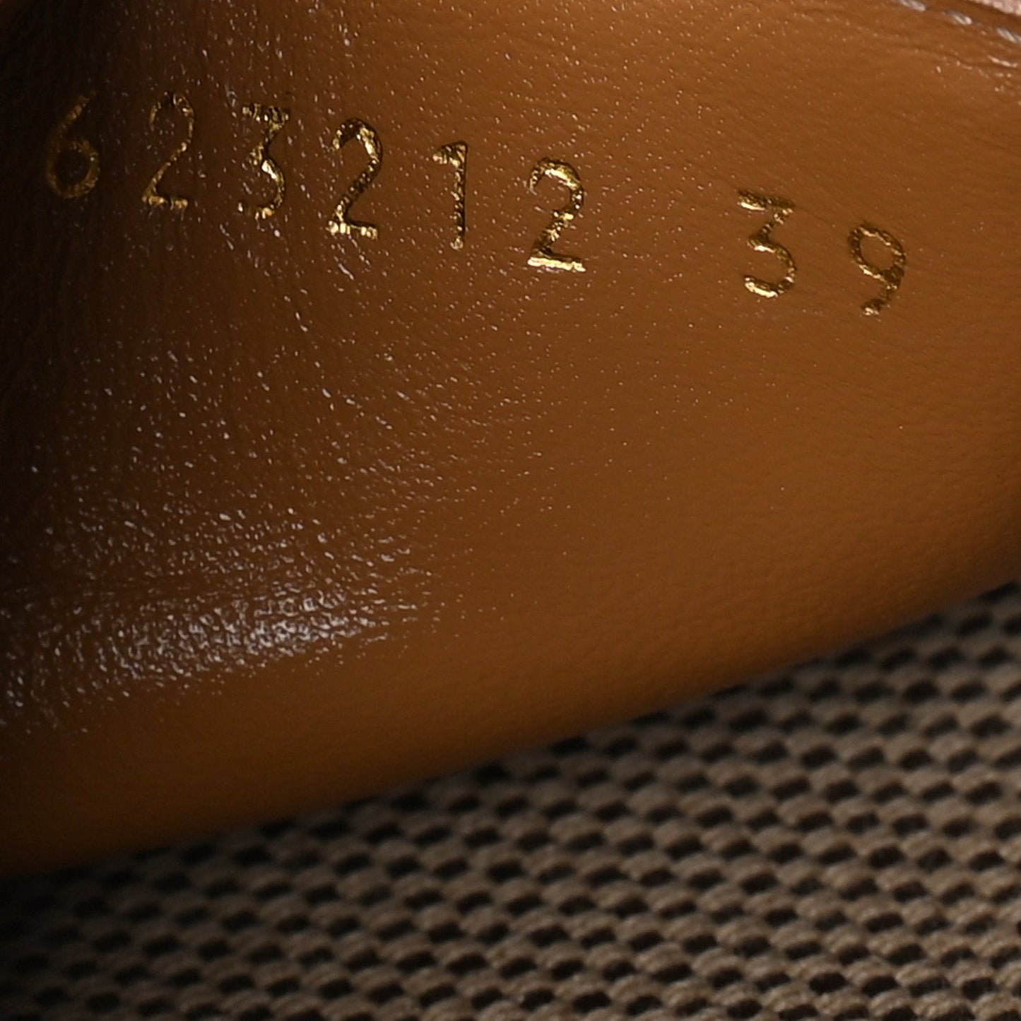 Gucci Monogram Maxi GG Angelina Platform 55mm Slide Sandals 39  Camel Ebony