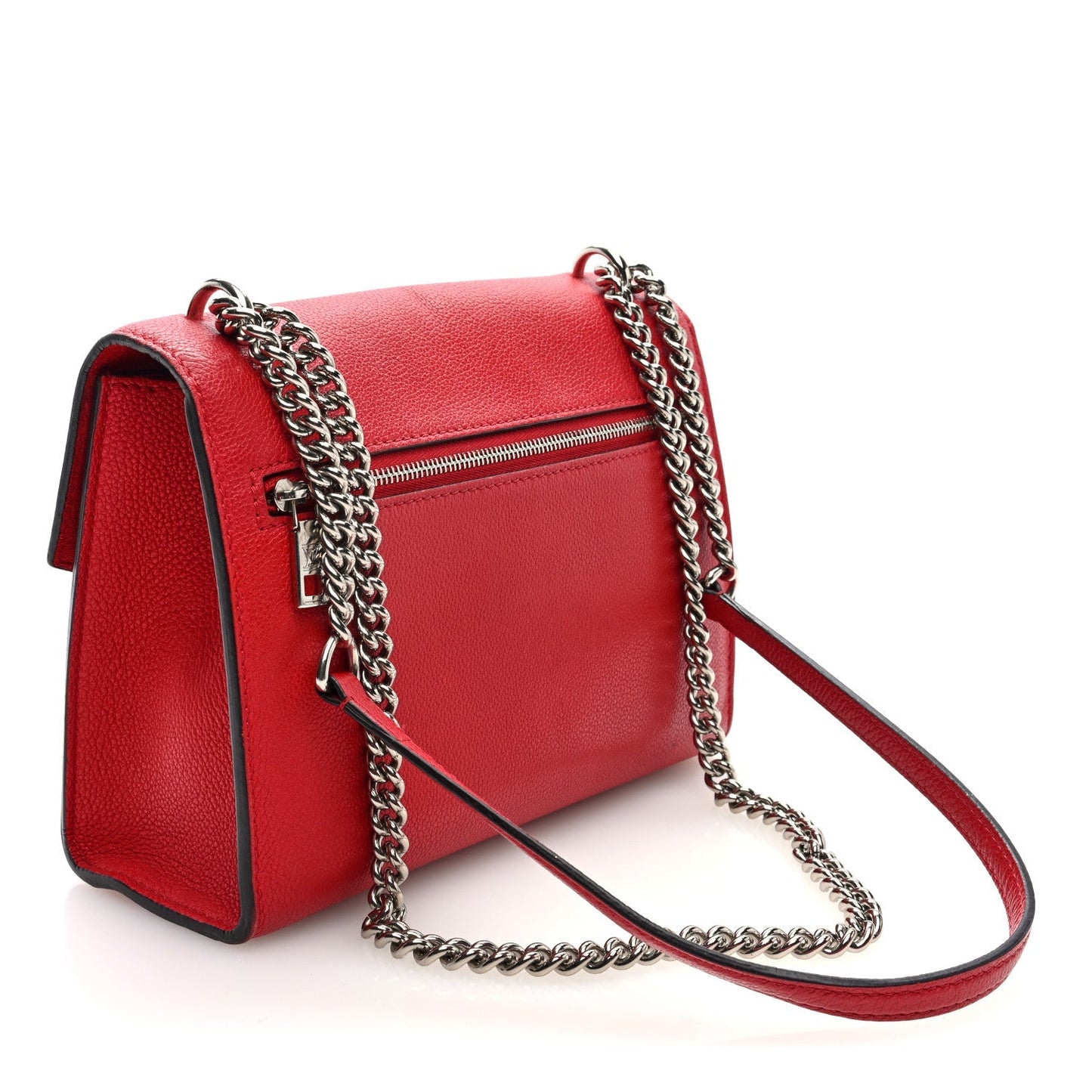 Louis Vuitton Soft Calfskin Mylockme Chain Bag BB Rubis