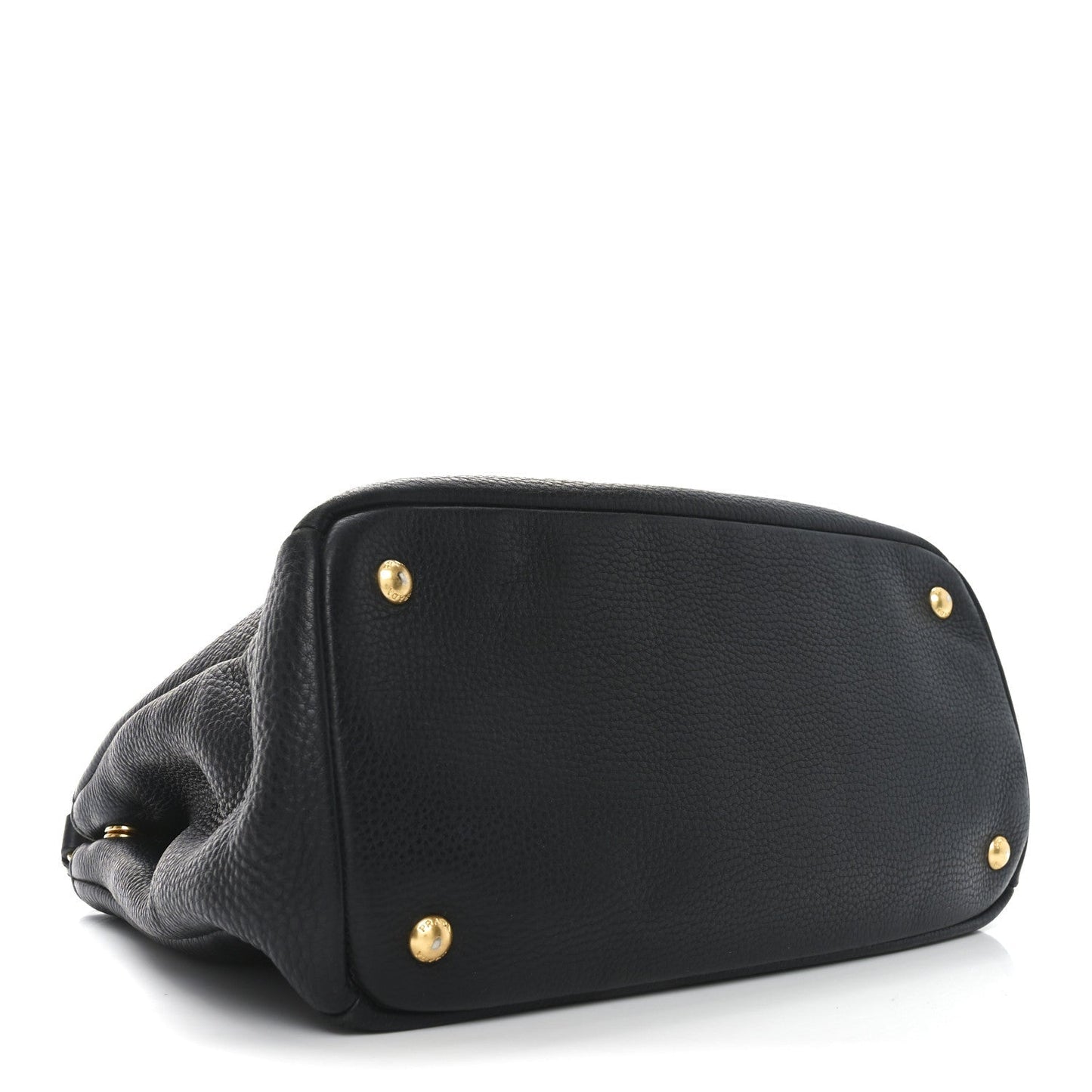 Prada Vitello Daino Tote Black