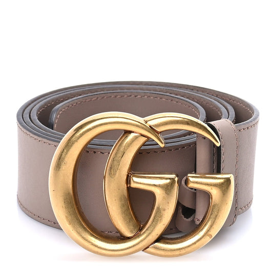Gucci Calfskin Double G 40mm Belt 85 34  Porcelain Rose