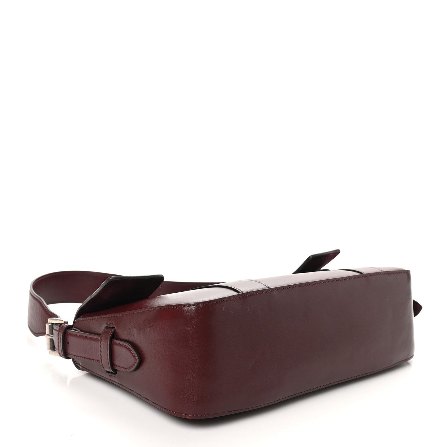 Mulberry Shiny Smooth Calfskin East West Bayswater Black Cherry