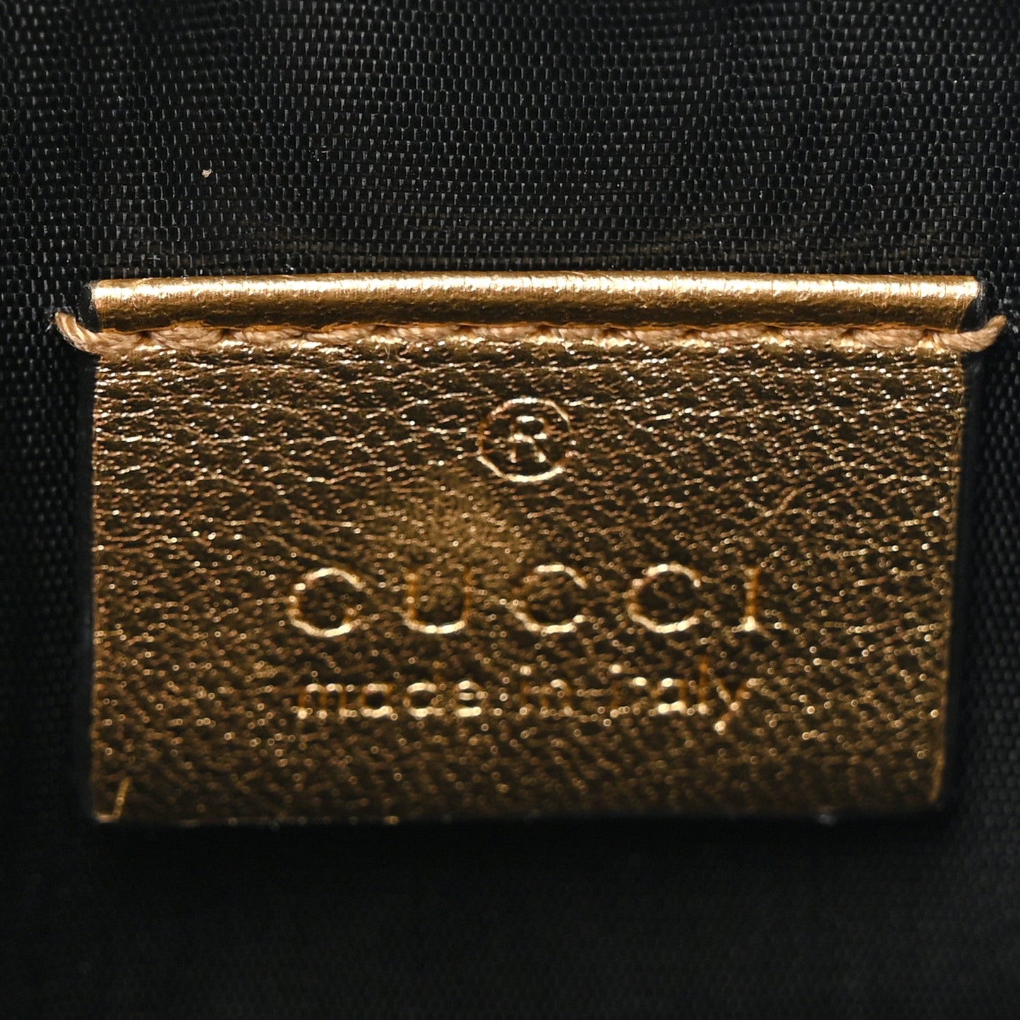 Gucci X SEGA Calfskin GUCCY Stars Mini Dome Shoulder Bag Gold