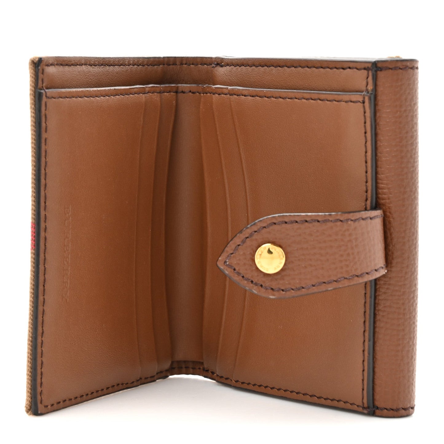 Burberry House Check Luna French Wallet Brown