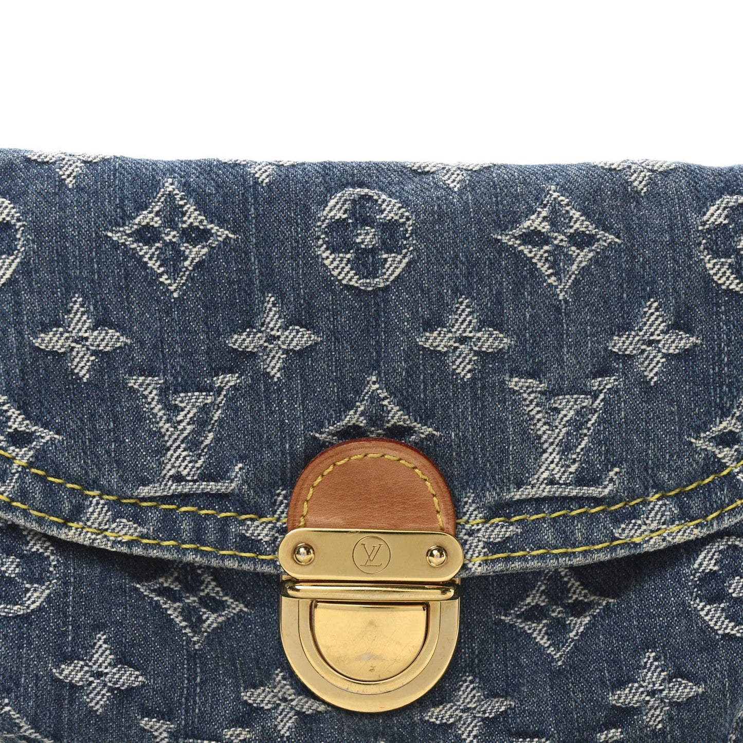 Louis Vuitton Monogram Denim Mini Pleaty Blue