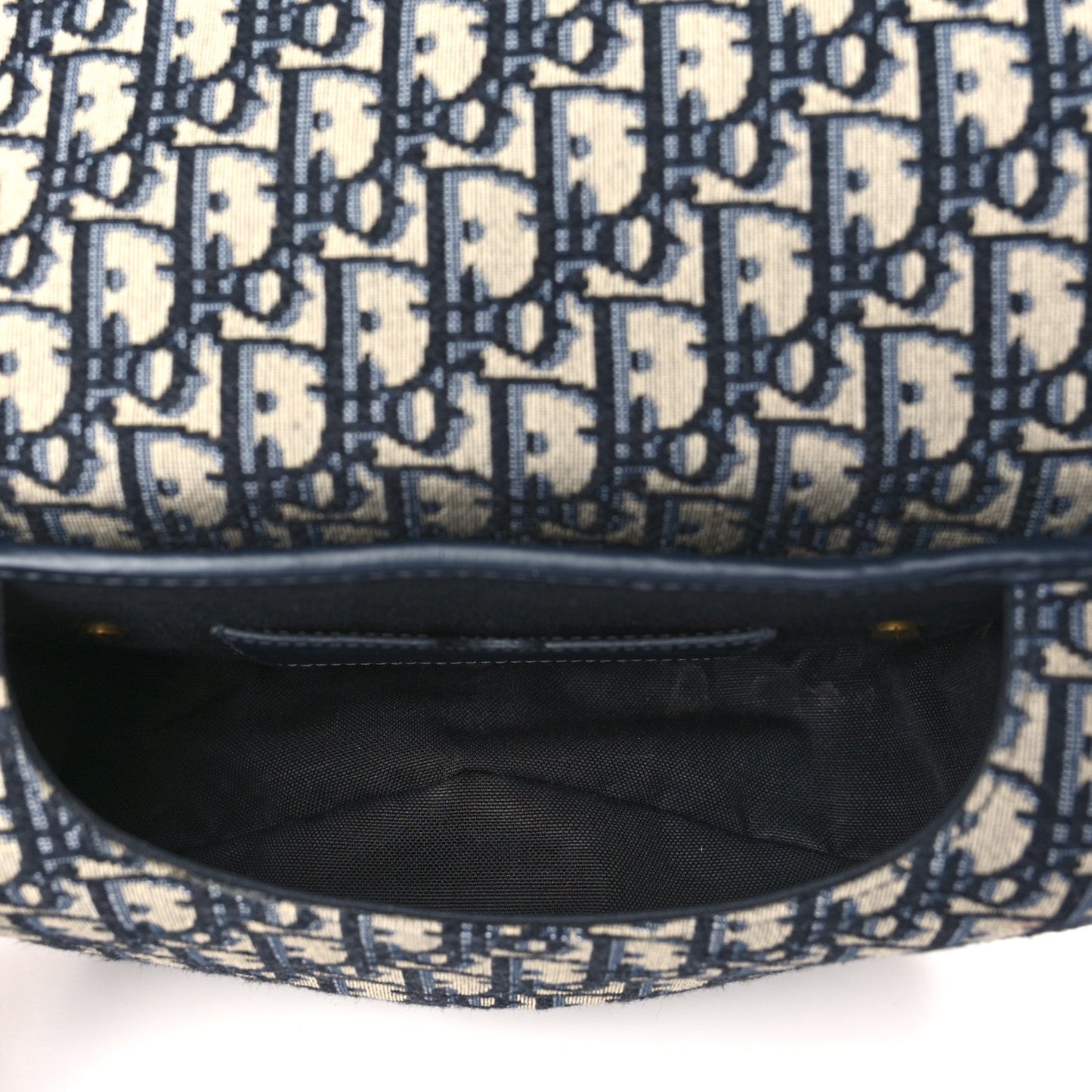 Christian Dior Oblique Medium Bobby Flap Blue