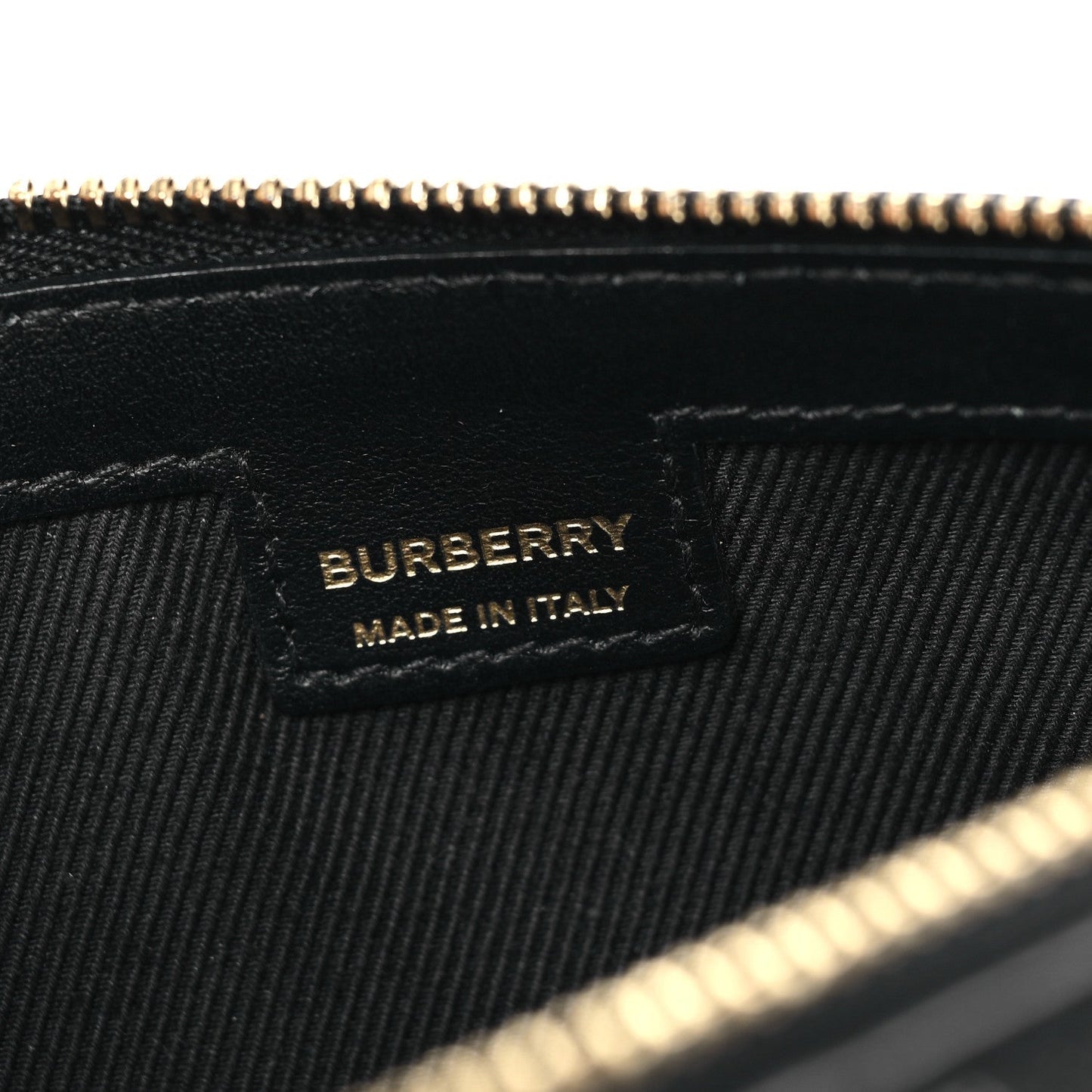 Burberry Vintage Check Calfskin Olympia Slim Pouch Archive Beige