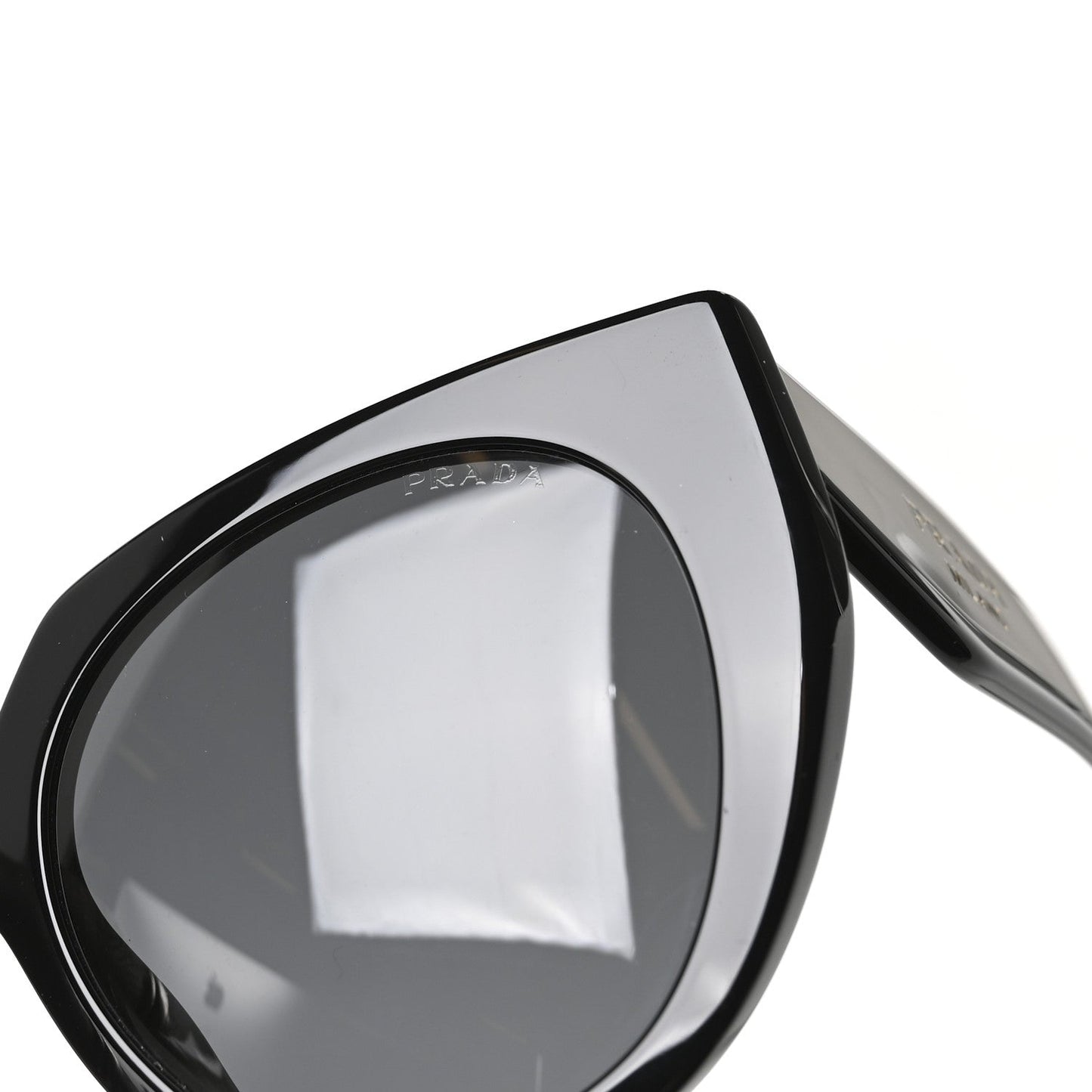 Prada Acetate Sunglasses SPR 14W Black White