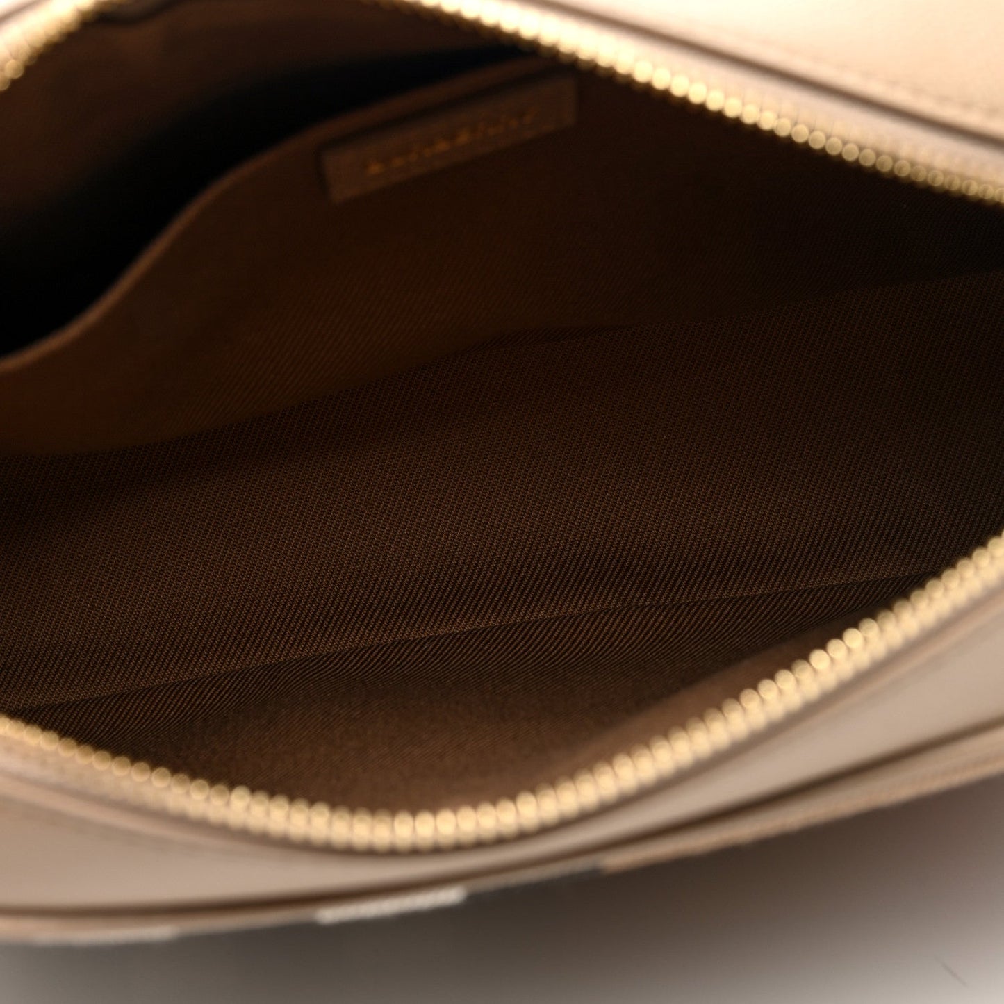 Burberry Calfskin House Check Medium Camera Bag Chestnut Beige