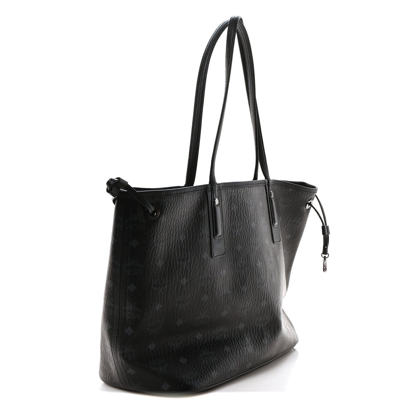 MCM MCM Visetos Large Liz Reversible Shopper Tote Black