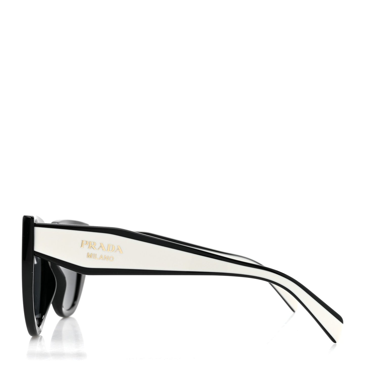 Prada Acetate Sunglasses SPR 14W Black White