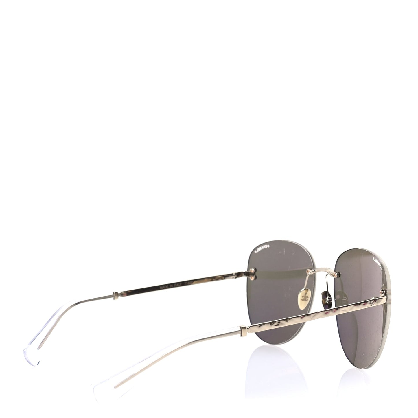 Chanel Metal Mirrored Sunglasses 71307 Gold