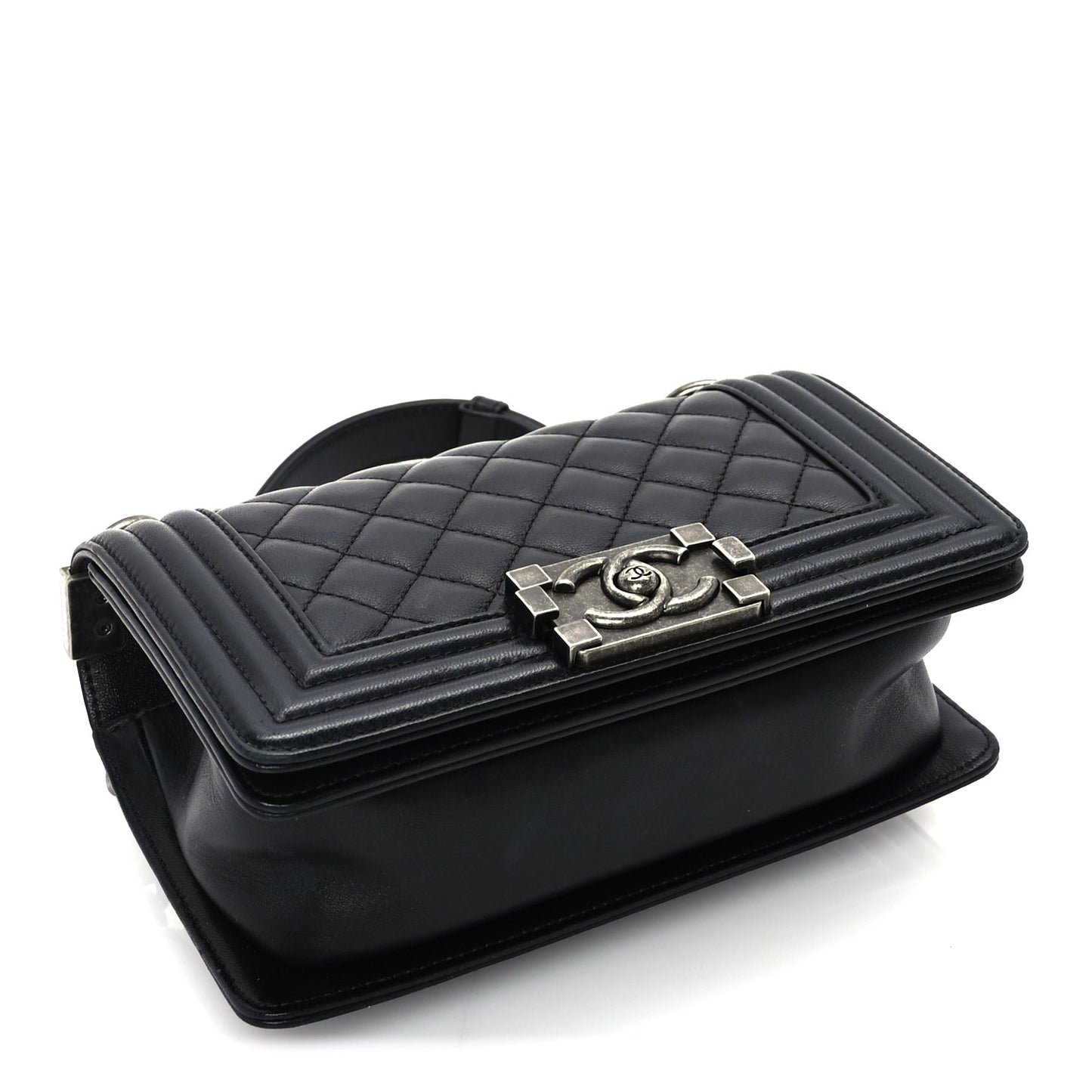 Chanel Lambskin Quilted Small Boy Flap Black