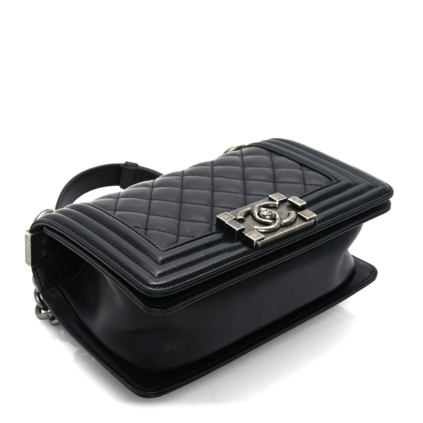 Chanel Lambskin Quilted Small Boy Flap Black