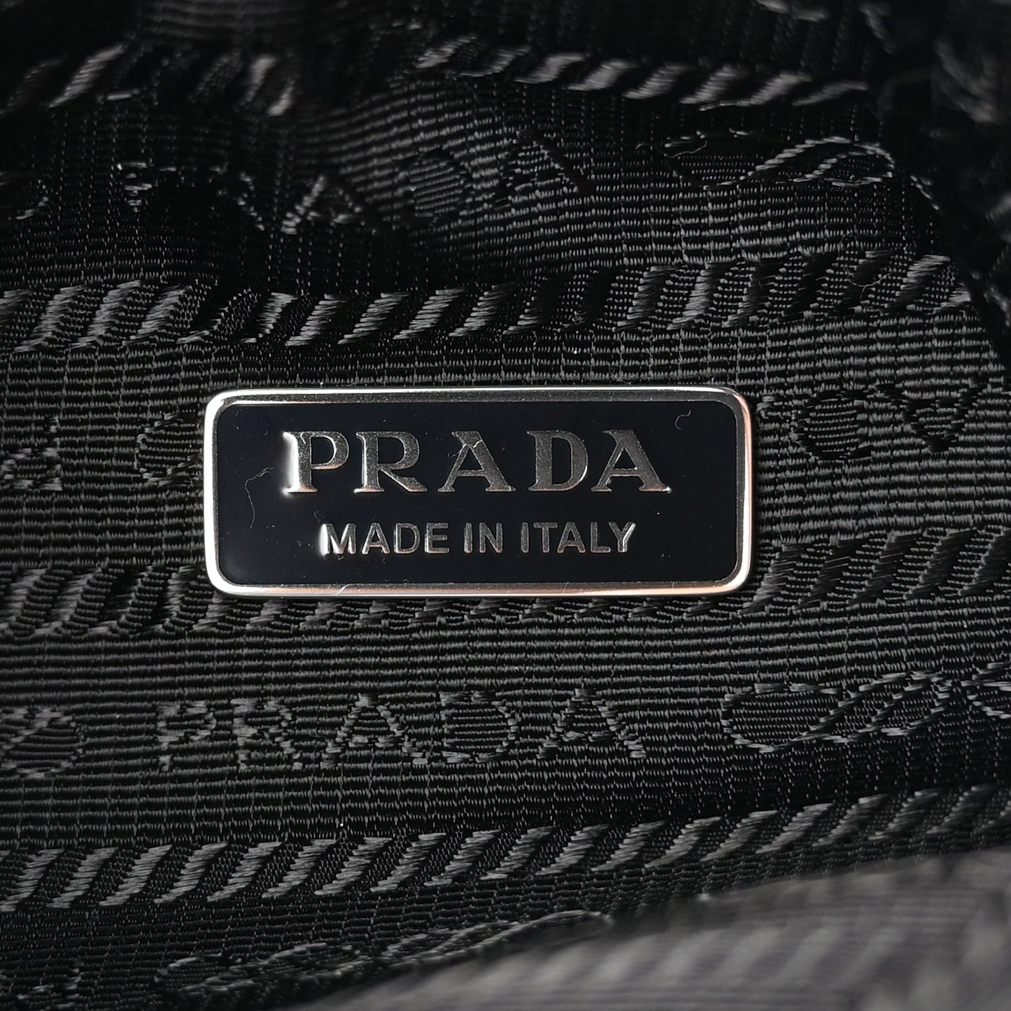 Prada PRADA Terry Cloth Mini Re-Edition 2000 Bag Celeste Black
