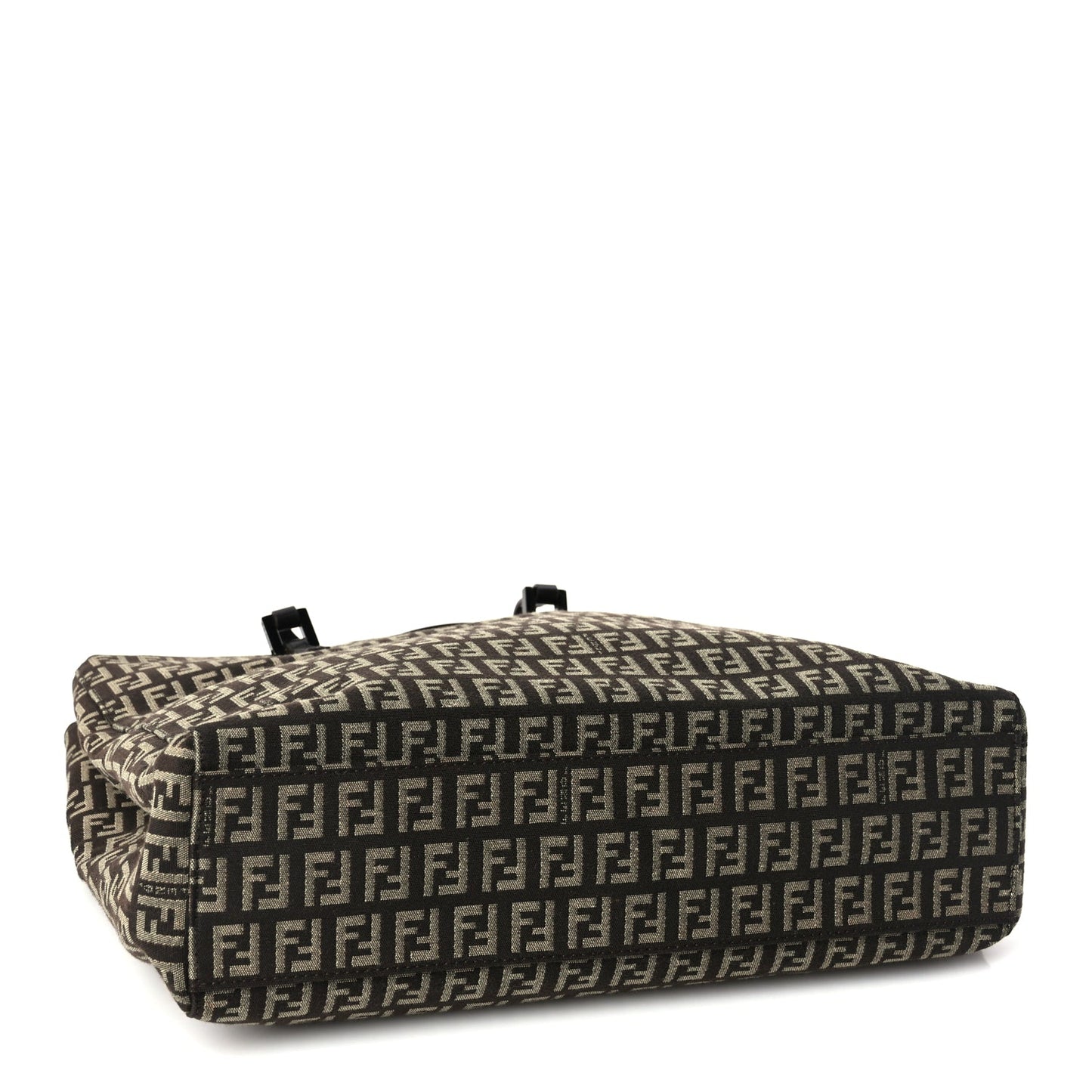 Fendi Zucchino Vitello Shoulder Tote  Testa di Moro